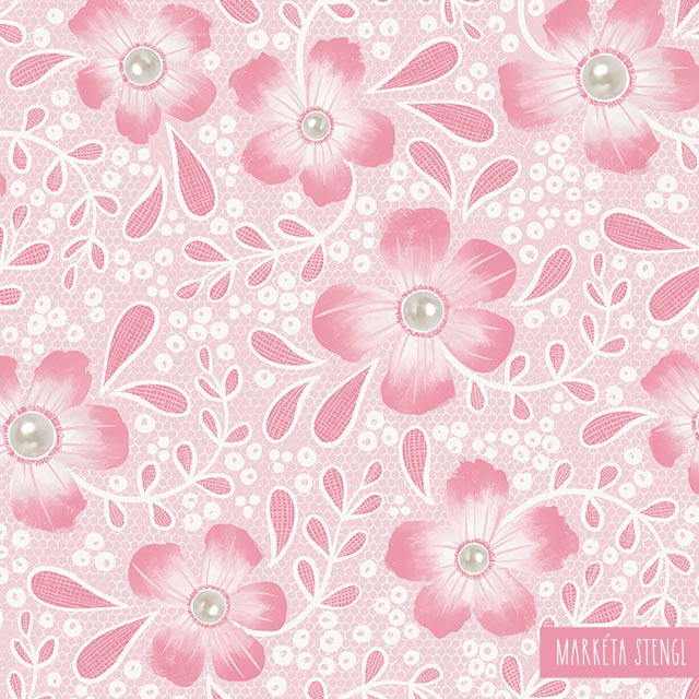Delicate and feminine floral pattern