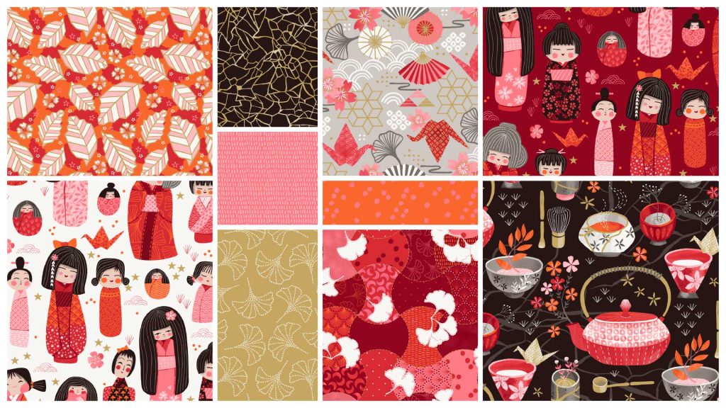Konnichiwa, Japanese-inspired fabric collection