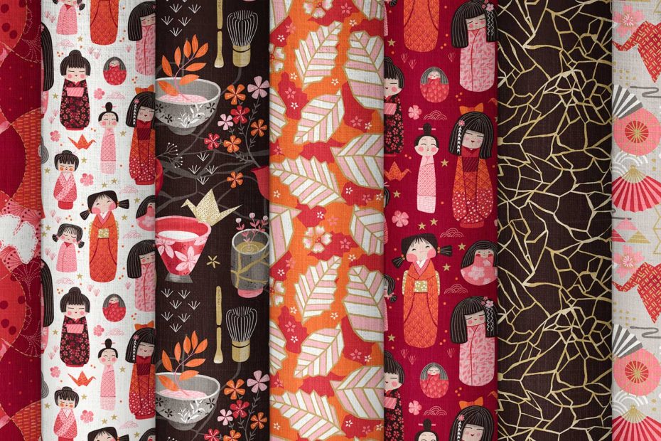 Konnichiwa, Japan-inspired fabric collection